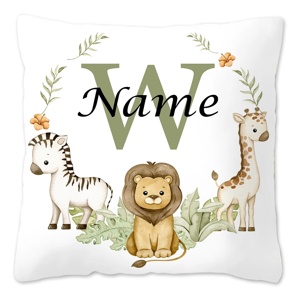 Personalized Animal-Themed Pillowcase for Kids' Birthday & Bedroom Decor