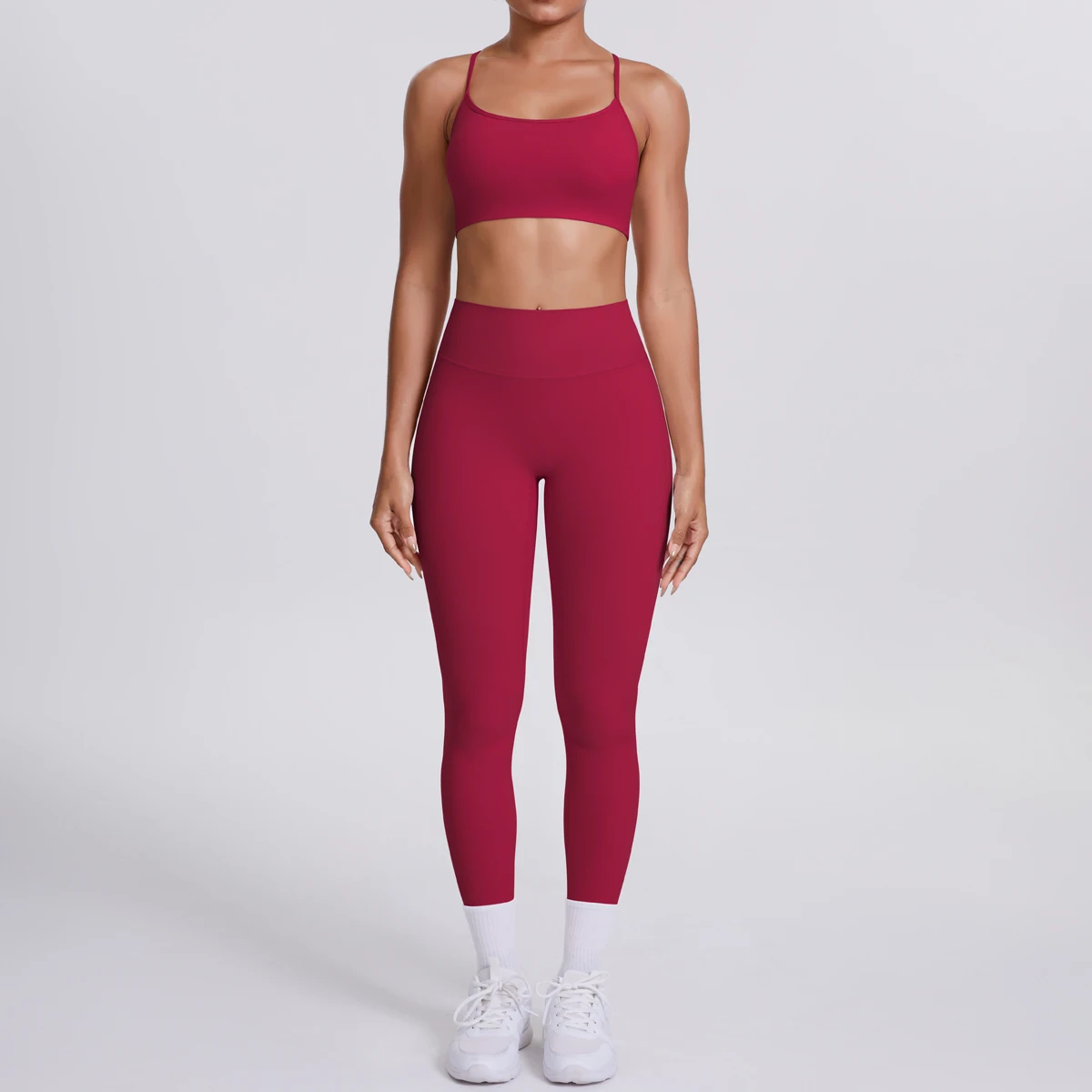 Women's Yoga Suit – Seamless Sports Bra & High Waist Leggings | Breathable Quick Dry Activewear