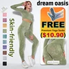 UFO027 Women's Seamless 2-Piece Yoga Set High Waist Butt Lift Quick Dry Breathable Workout Fitness Athletic Wear 1