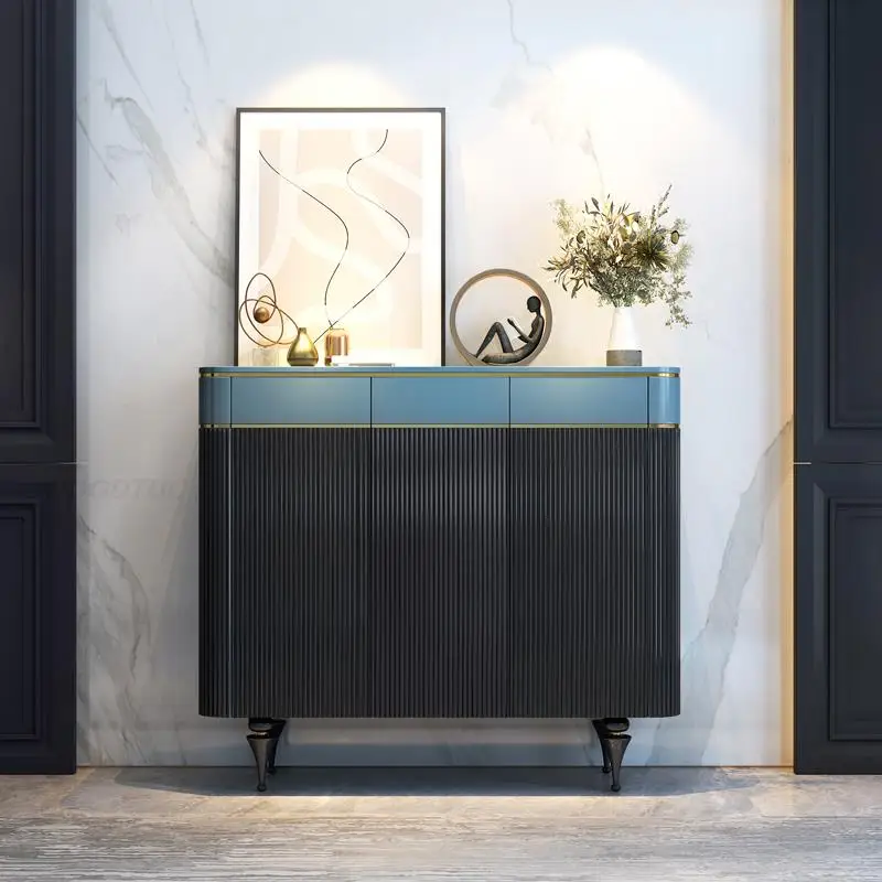 Modern Living Room et Cabinet Sideboard Living Room Furniture Luxury Rock Board Storage Sideboard Kitchen Furniture Set