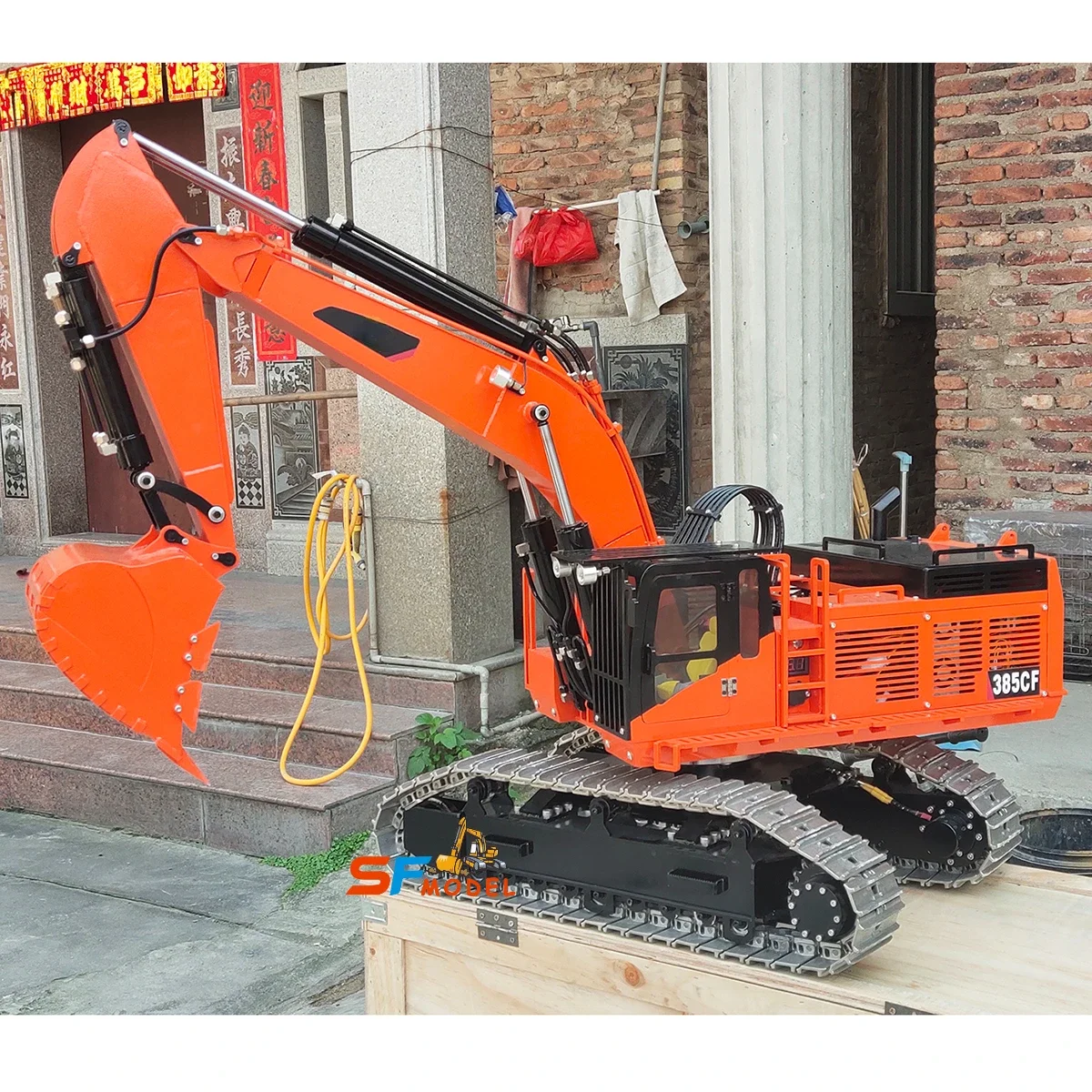 385CF RC Excavator 1/8 Hydraulic RC Excavator Metal Heavy
