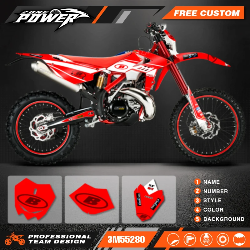 Beta Racing Backgrounds Powerzone Custom Backgrounds Graphics Decals Sticker for Beta RR 125 ...