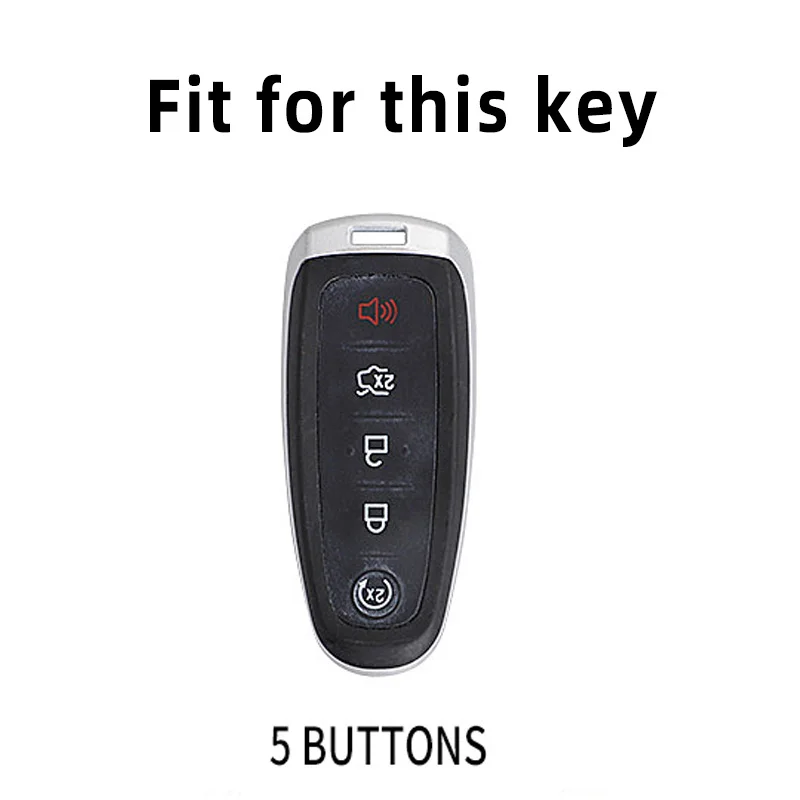 Premium TPU Car Key Case Cover - 5-Button Protection Shell