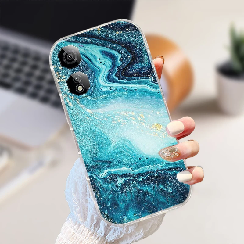 Shockproof Clear Silicone TPU Phone Case with Cute Animal Design