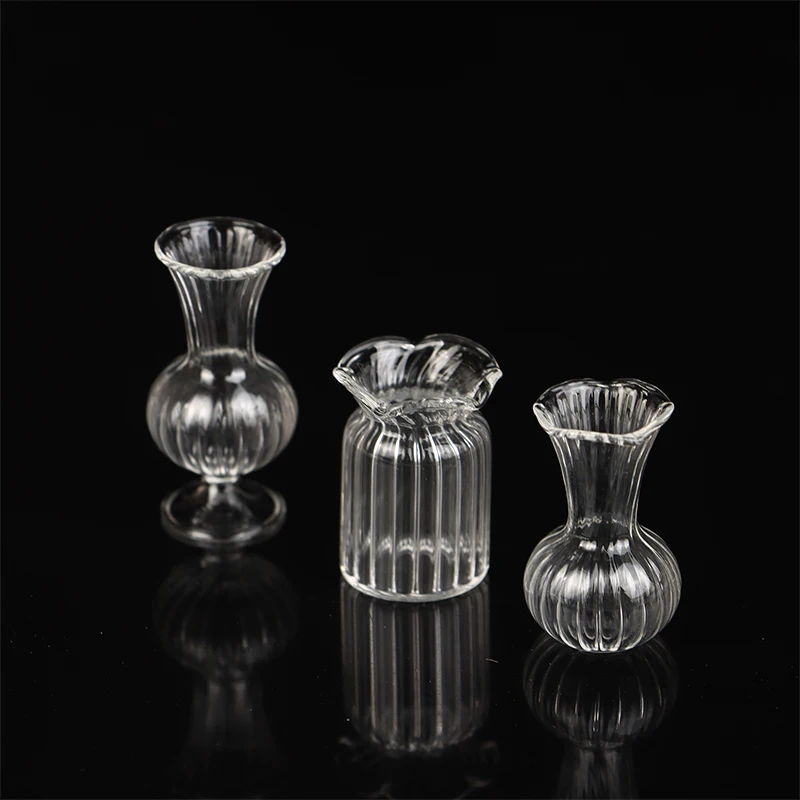 Cute Mini Glass Vase Plant Hydroponic Terrarium Art Plant Hydroponic Table Vase Clear Glass Crafts DIY Aromatherapy Bottle 6