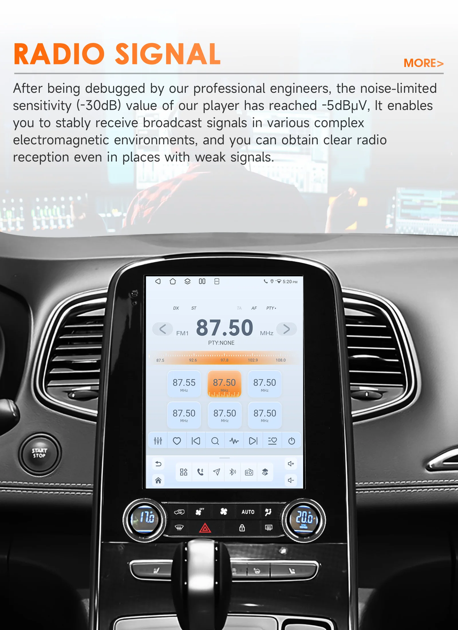 9,7-Zoll Wireless CarPlay Android 14 Autoradio für Renault Scenic 2013-2024 Multimedia-Player mit Snapdragon 8-Kern-Prozessor, GPS und 360-Grad-Kamera-Bildschirm – Detail 20