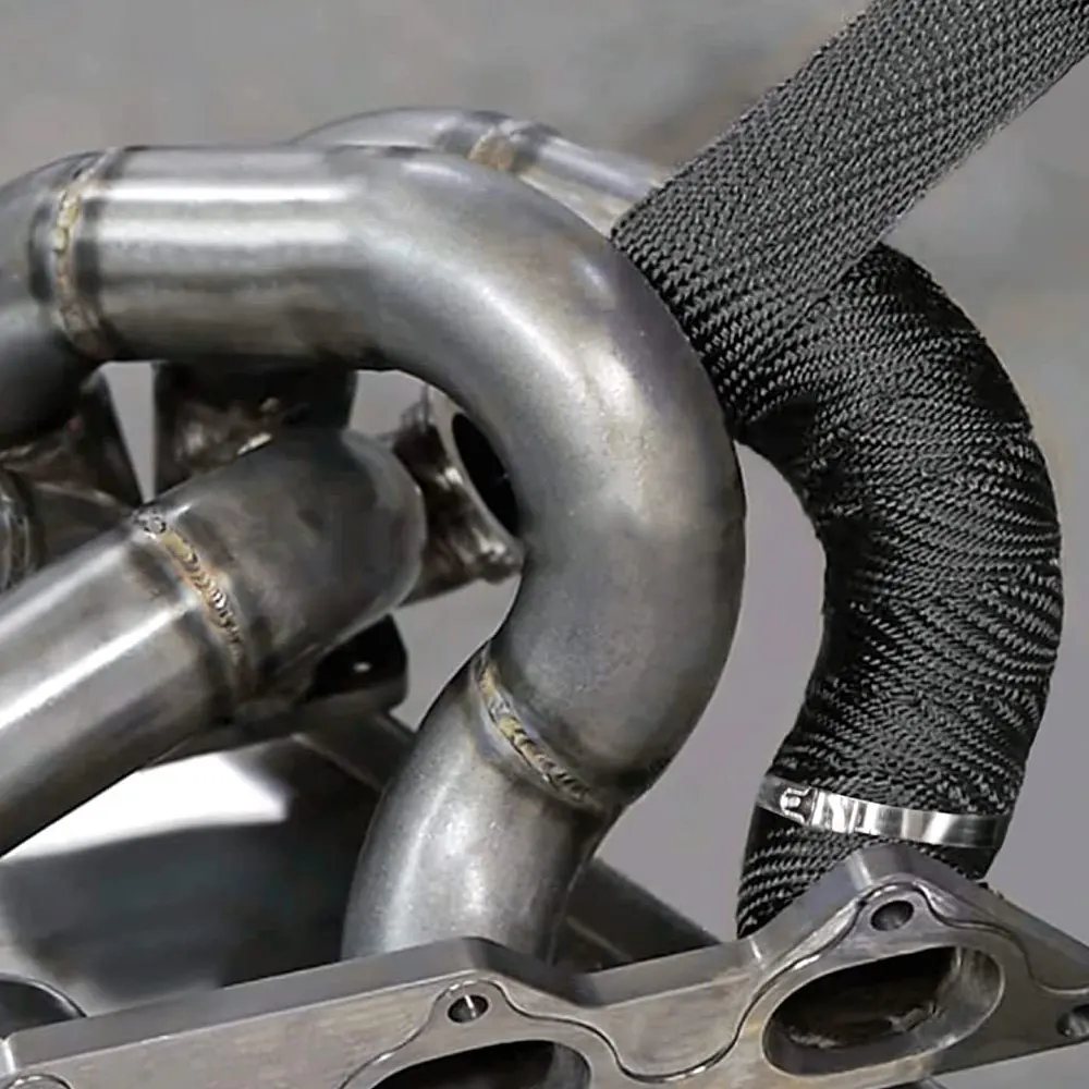 15MetersCarExhaustPipeWrapInsulationGlassFiberTapeAuto