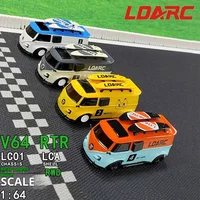 Ldarc Reddian V64 Rtr Remote Control Car 1:64 Mini Miniature Simulation Rc Model Bread Racing Car Desktop Entertainment 1