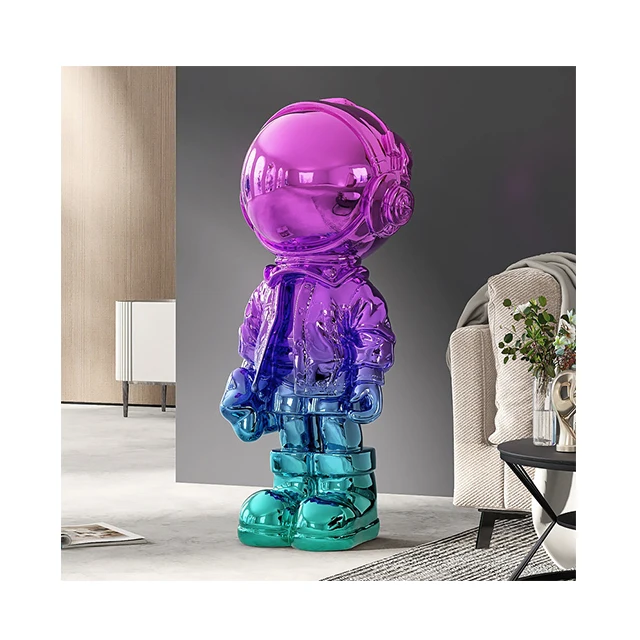 

Creative Painted Resin Astronaut Sculptures Living Room Space Astronaut Statue Ornaments Home Decoration