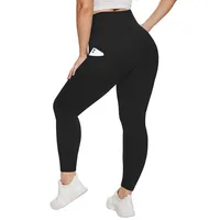 Women's High-Waisted Yoga Pants Plus Size Butt-Lifting Workout Leggings with Pockets Elastic Activewear for Gym & Running - Image 6