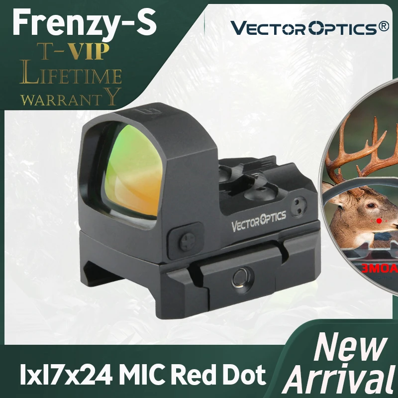 Vector Optics Frenzys 1x17x24 Mos 3moa Red Dot Lightest Full Metal