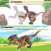 2.4G Wireless Remote Control Dinosaur with Electric Lights and Sound Effects,5-channel Brontosaurus Toys,Best Gifts 4