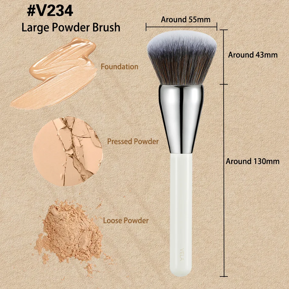 Description Picture 6 of itemProfessioal Makeup Brushes Powder Bronzer Blush Liquid Foundation Under Eye Concealer Contour Blending Buffing Stippling Tools