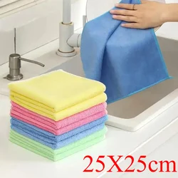 Premium Microfiber Absorbent Cleaning Cloths - Durable Dishwashing & Multi - Purpose Household Rags - 10pcs (Randoms Colors)