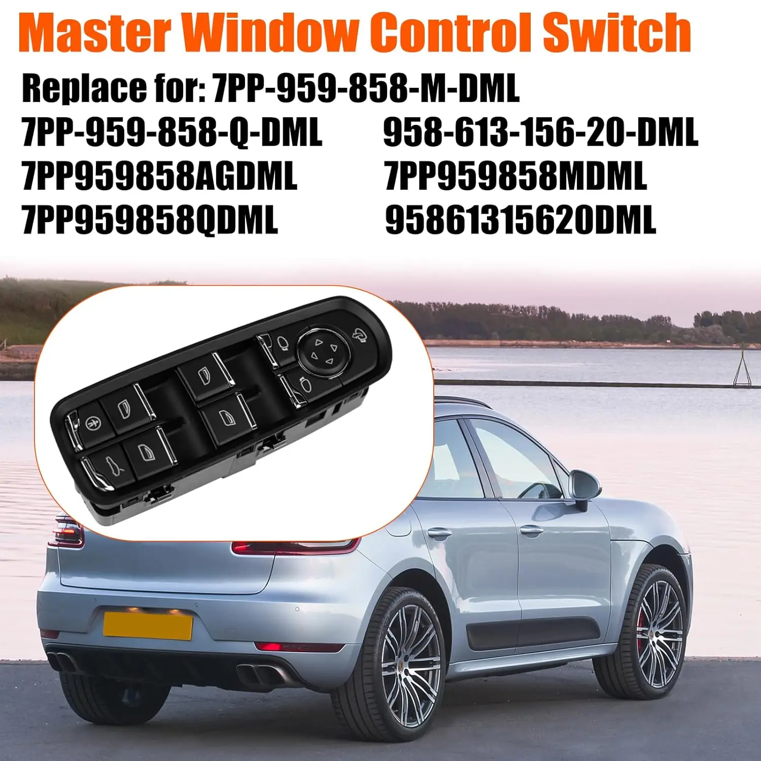 Vorne Links Elektrische Fensterheber Schalter Taste Master Für Porsche Cayenne Macan Panamera 2011-2017 7PP959858MDML 7PP959858RDML – Detail 4