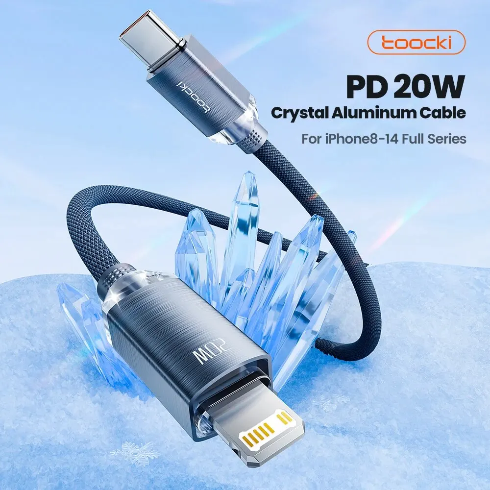 Toocki USB C to Lighting Cable for iPhone 14 13 12 11 Pro Max Mini 8 7 Plus AirPods iPad Fast Charging Type C Lightning Cable Best Sellers In Phones Accessories