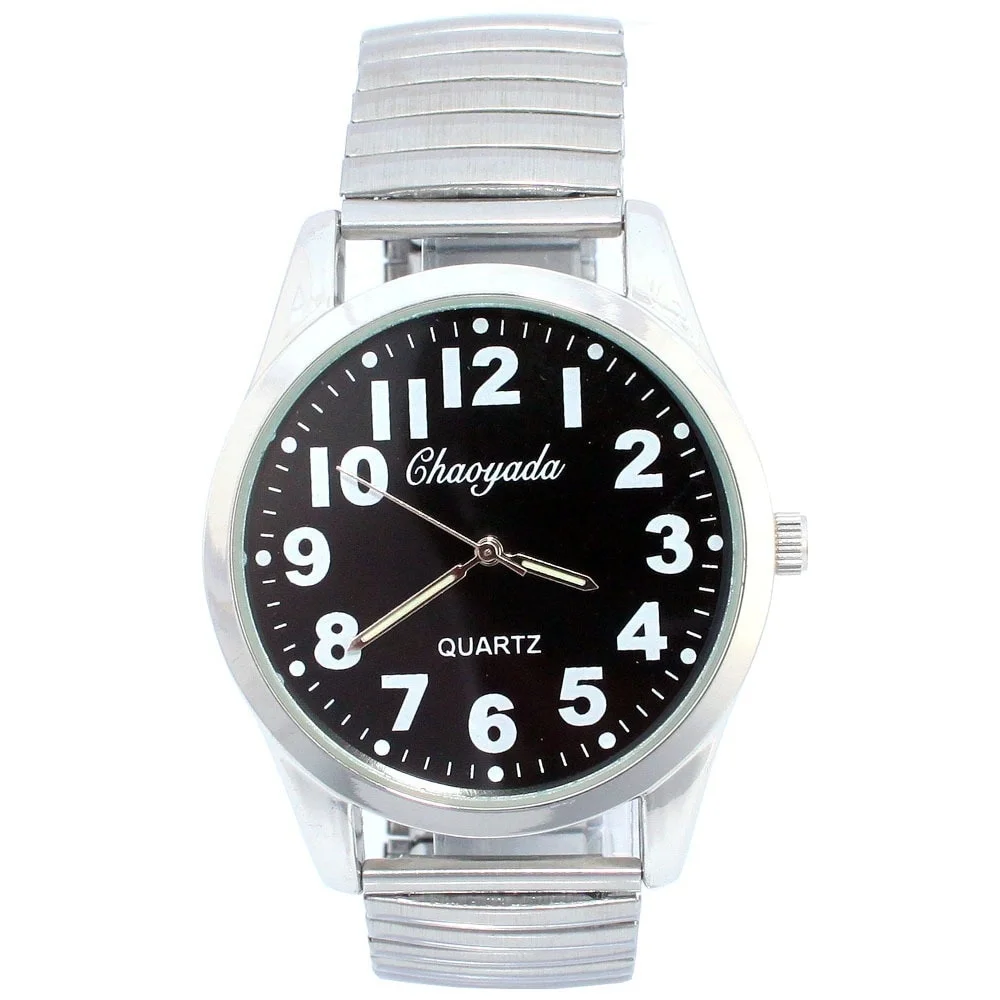 Men Watches Flexible Elastic Strap Men Stainless Steel Luxury Fashion Analog Wristwatch Father Relojes 3