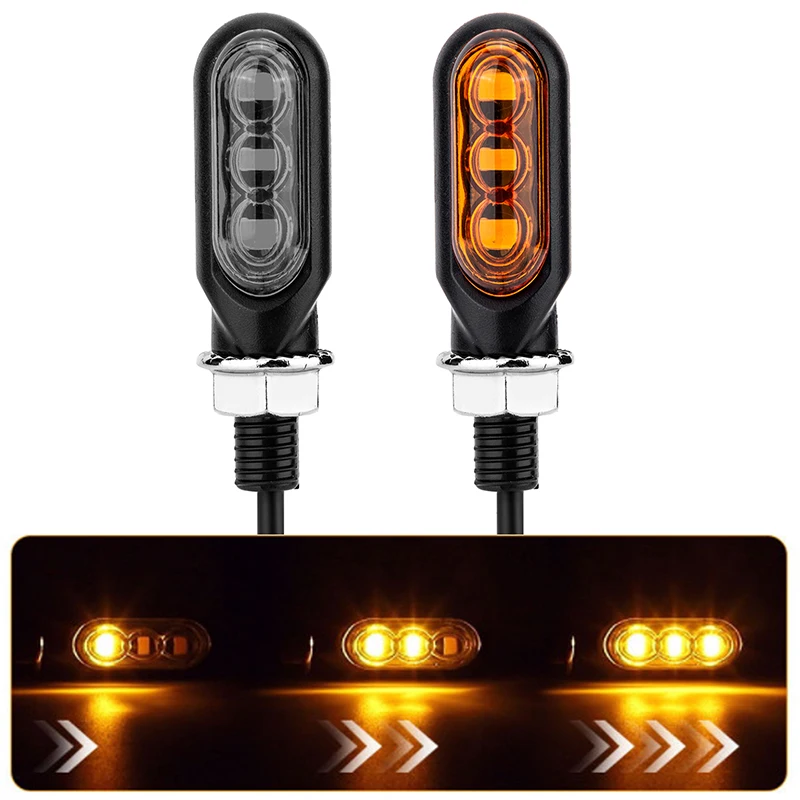 DIYoung 4 Luces LED De Señal De Giro Para Moto – Mini, 12V, IP65 Impermeable (Homologadas E)