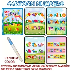 Enchanting Reusable Water Drawing Book for Sensory & Early Learning Fun (Cartoon numbers)