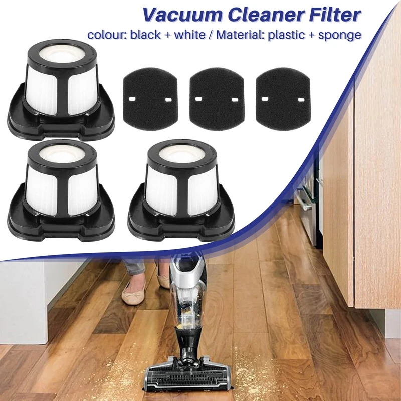 thumbnail image 2 of 3 Pack Replacement Filters For Bissell Pet Hair Eraser Hand Vacuums 2390, 2390A, 2389 - Washable & Reusable 2 of 9
