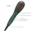 IONS Electric Hair Straightener Brushes Anti-scald Straight Comb Curling Dual-use Max 220℃ Anion Function Irons PTC Fast Heating 2