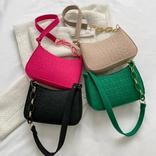 Popular Retro Gentle Temperament Small Square Bag 2024 Autumn Shoulder Handheld Fashion Casual Yankee Underarm Small Square Bag 1
