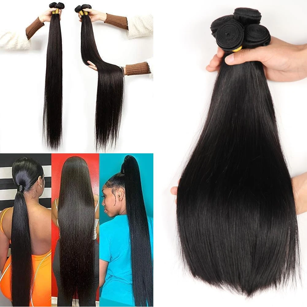 34 Inch Vietnamese Bone Straight Bundles Human Hair 100% Original Raw Hair Bundles Human Hair Weaving 3 4 Bundle Deals For Women Sba51605a6e294d679aac95e0e8e240d7a