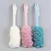 1PCS Long Handle Bath Brush Back Bath Shower Scrubber Body Soft Mesh Scrub Puff Clean Oneself Bath Back Brush 3