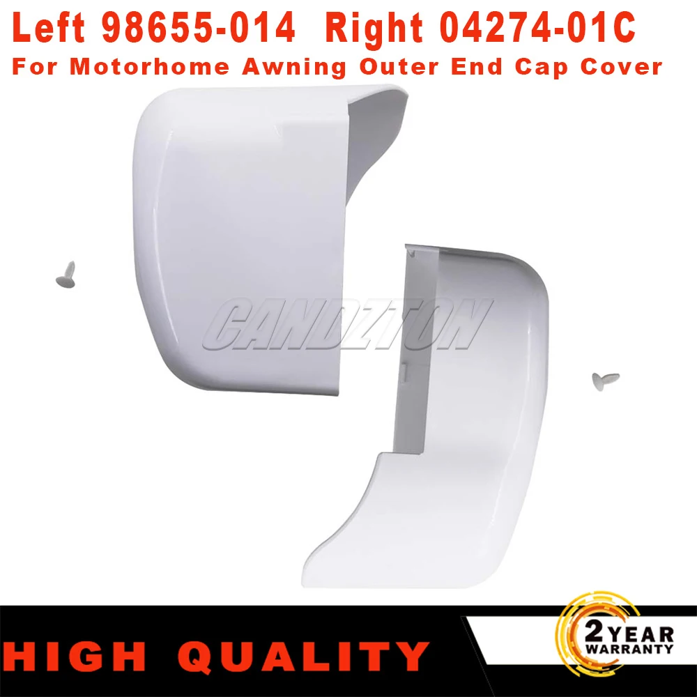 Per Fiamma F45I Sinistra O Destra Tendalino Per Camper Copertura Esterna Del Cappuccio Dell'Estremità Polare Bianco 04274-01C 98655-014