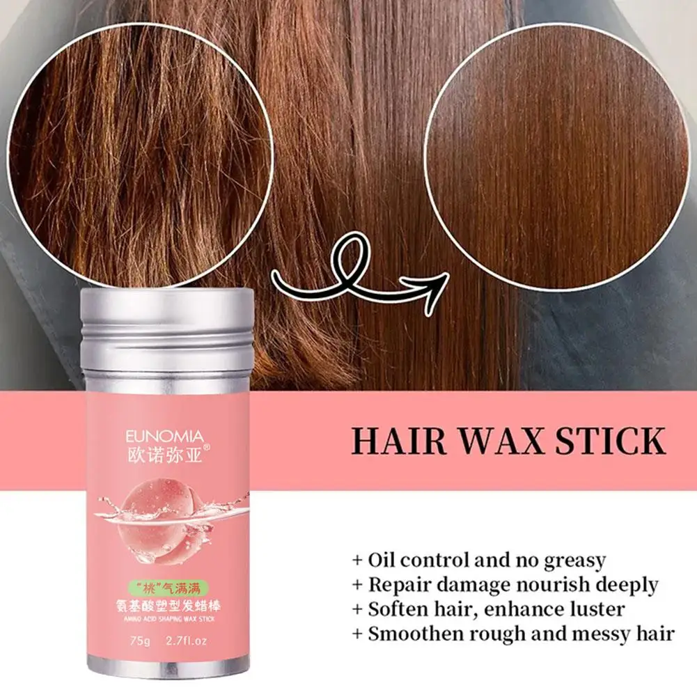 

75g Broken Hair Artifact Hair Wax Stick Gel Cream Styling Fluffy Men Children Stick Wax Frizz Hair Women Hair Styling And F F2D6