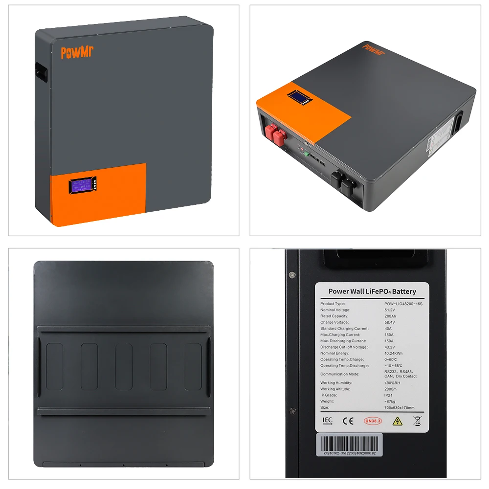 PowMr V 100Ah 5KWH Rackmontierbare Batterie 6000 + Eingebautes BMS RS485/CAN Unterstützt Parallelschaltung für Solarsysteme – Detail 13