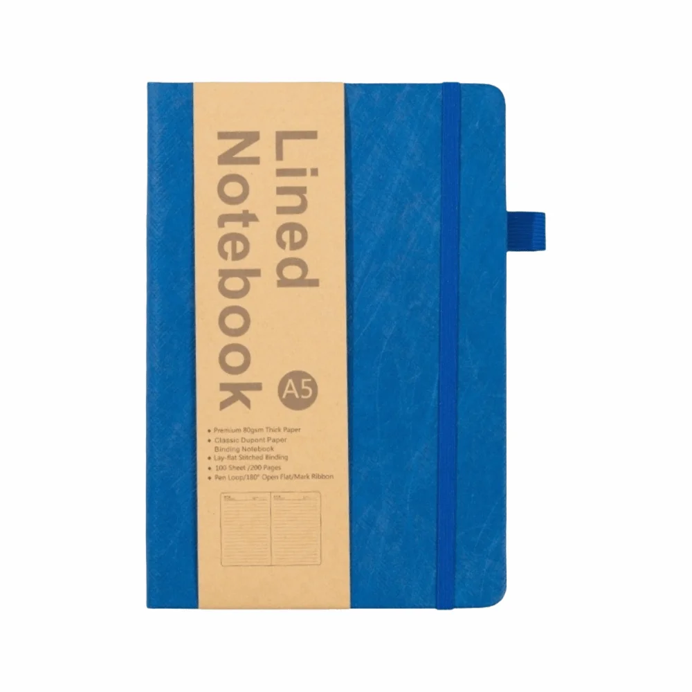 Eco-friendly Waterproof Dupont Paper Hardcover Notebook - Elegant Lined Diary Planner