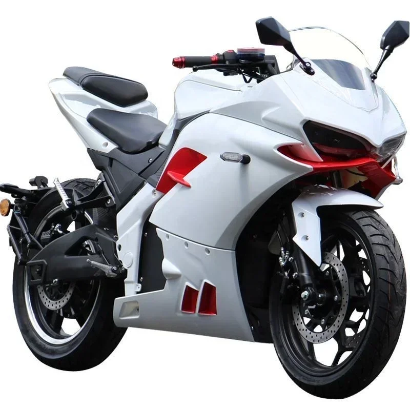 Two-wheeled electric motorcycle high-speed adult electric bicycle 5000W/8000W/10000W120AH long-distance motorcycle