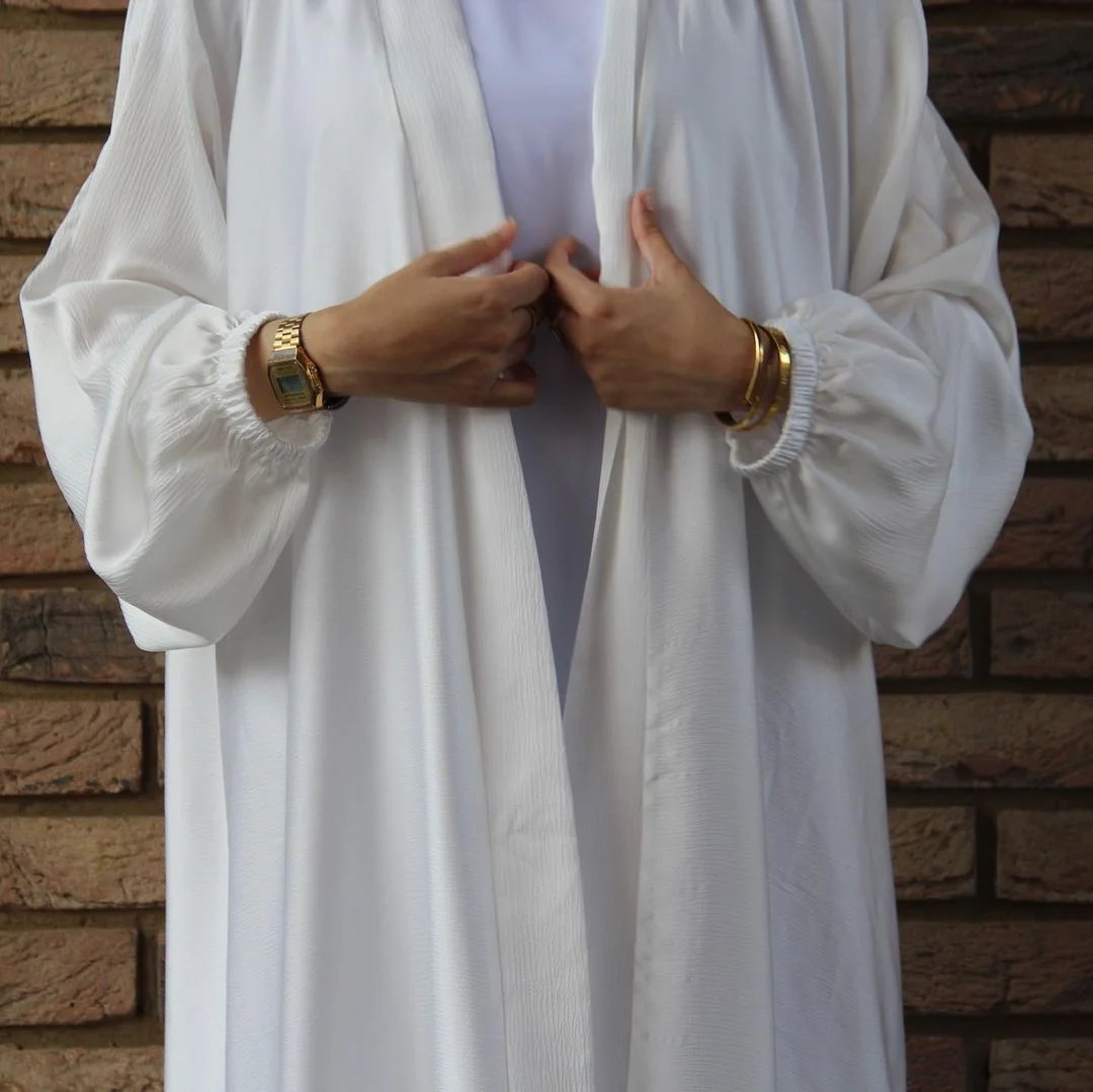 Prayer Clothes Women Satin Cardigan Robe