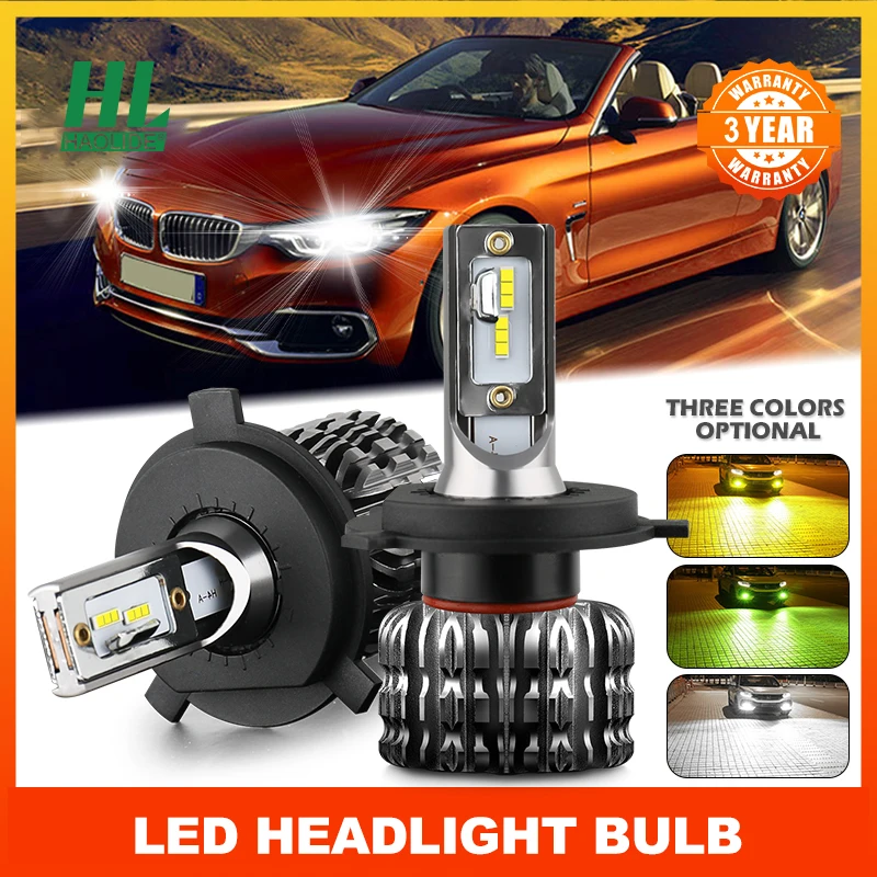 

HAOLIDE 16000LM 3000K 6000K 8000K Car LED Headlight H4 H7 H11 Led Light HighPower H1 H3 H27 9005 HB3 9006 HB4 12V Auto fog Light