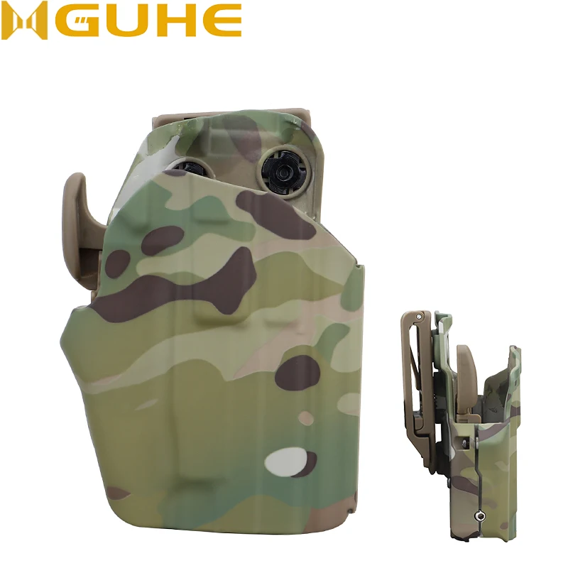 

Универсальная поясная тактическая кобура, кобура для охотничьего пистолета, кобура для правой ручки Glock rapid, совместима с G26 P99C G2 G27