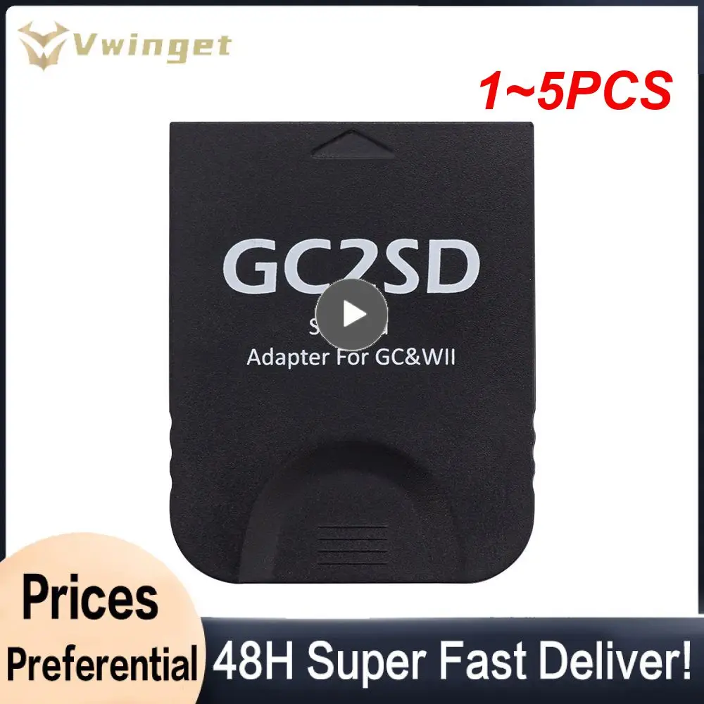 1 ~ 5 Pezzi Per Giochi Gc2Sd Sd Adattatore Per Scheda Di Memoria Per Console Gamecube E Wii Accessori Per Giochi Lettore Di Schede