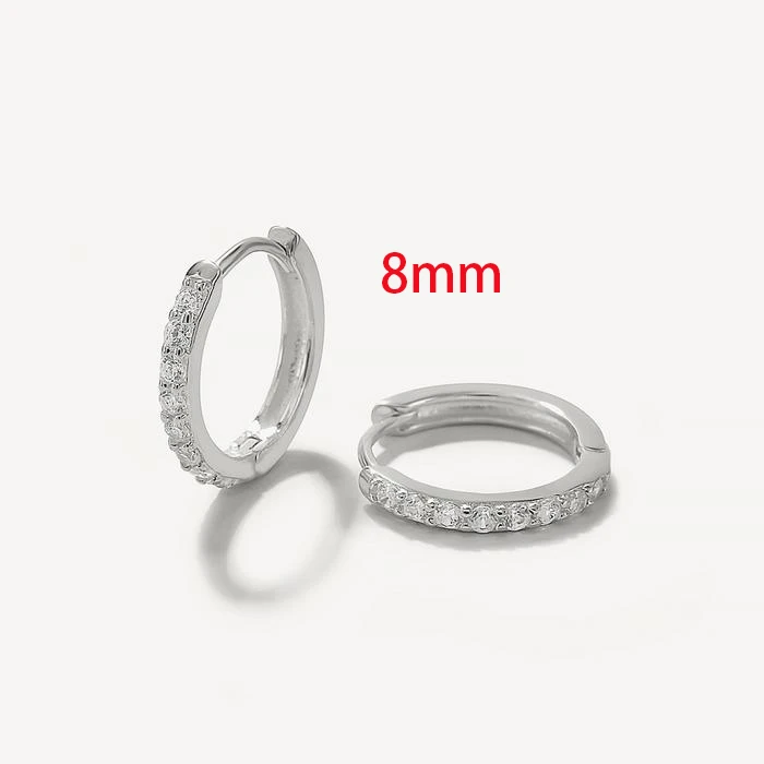Orecchini A Cerchio Con Perla In Acciaio Inox 25mm - Gioielli Ipoallergenici Per Donna - 3