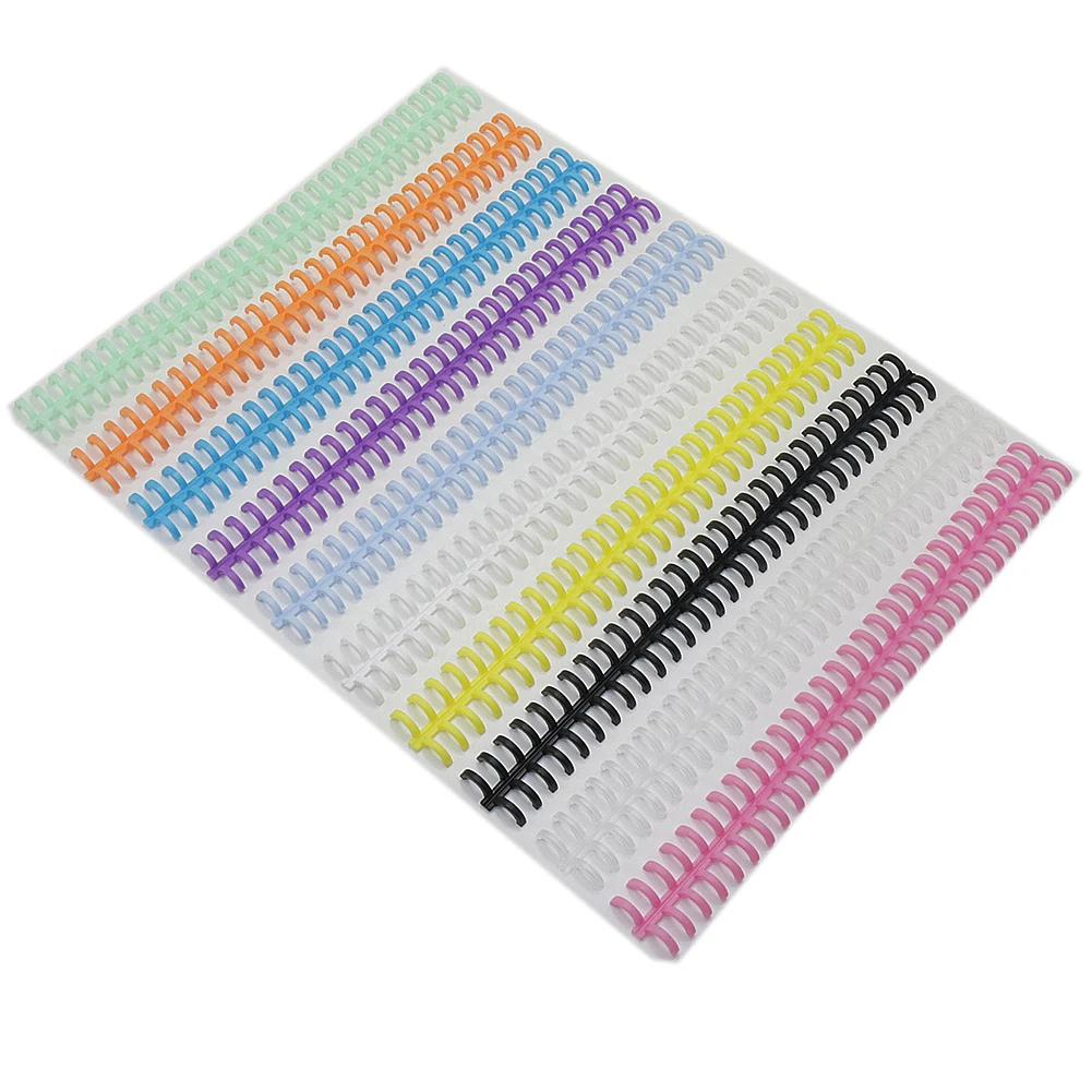 10 Pcs 34 Holes Circles Ring Loose-leaf Book Album Binder Spiral Binding Clips Puncher binding ring book plastic binding ring