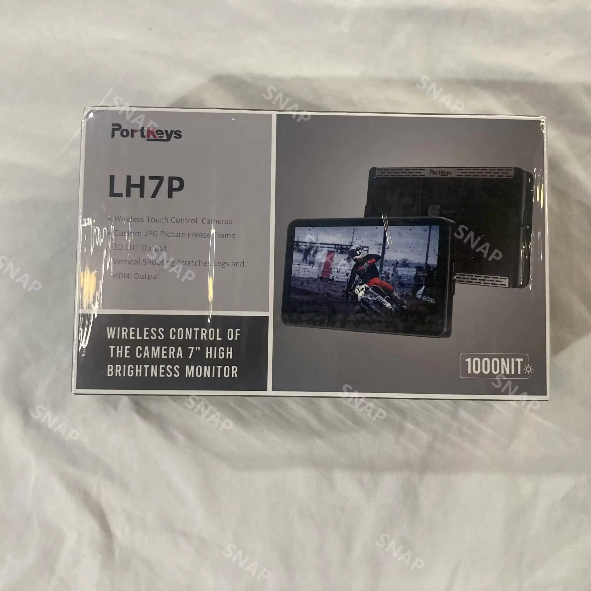 Portkeys Lh 7P Draadloze Camera Controle 4K Monitor Dslr Studio Monitoren 1000nit On-Camera Veld Audio Scherm Voor Videofotograf