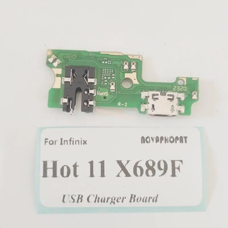 Placa de carga de micrófono con IC para Infinix Hot 11 X689F ( Helio G37), puerto de carga USB, conector de Audio para auriculares - Imagen 6