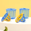1PC Bird Parrot Feeder Cage Fruit Vegetable Holder Cage Access Hanging Basket Container Toy Pet Parrot Feeder Cage Supplies 6