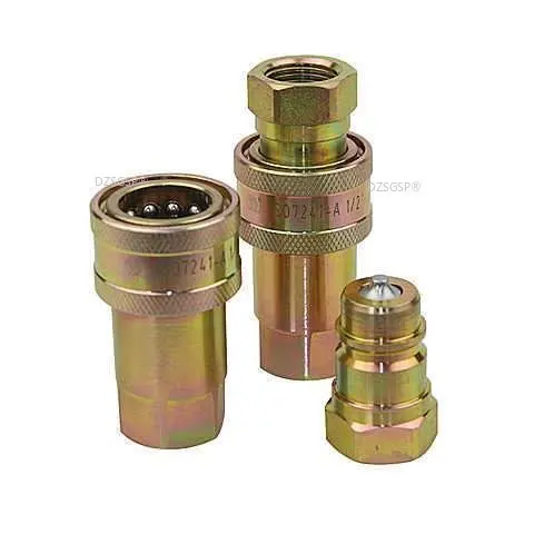 

1/4 3/8 1/2 3/4 1 BSP Hydraulic Quick Close Type Coupling Quick Couple High Pressure Tubing Quick Connector