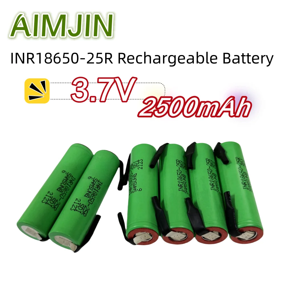 100-original-inr18650-25r-3-7-v-2500mah-wiederauf-ladbarer-Lithium ...