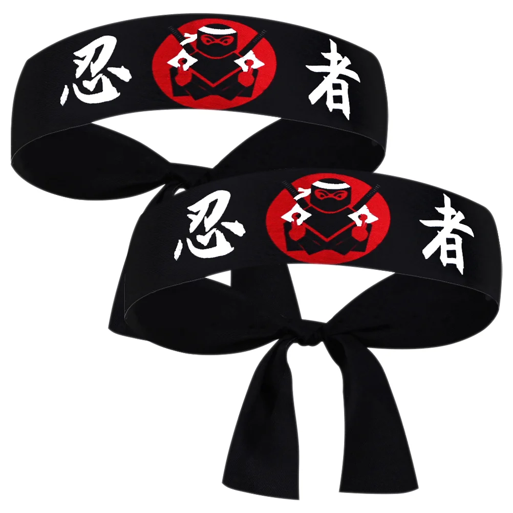 

Bushido Hachimaki Headband Japanese Karate Samurai Sushi Chef Bandana Costume Headwear Sports Cooking