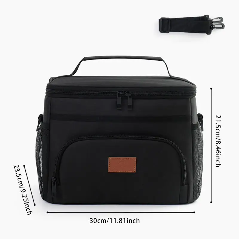 Large Capacity Leak Proof Lunch Backpack Thermal Large Picnic Cool and Warm Insulated Bag Outdoor Storage Shoulder Bag 6