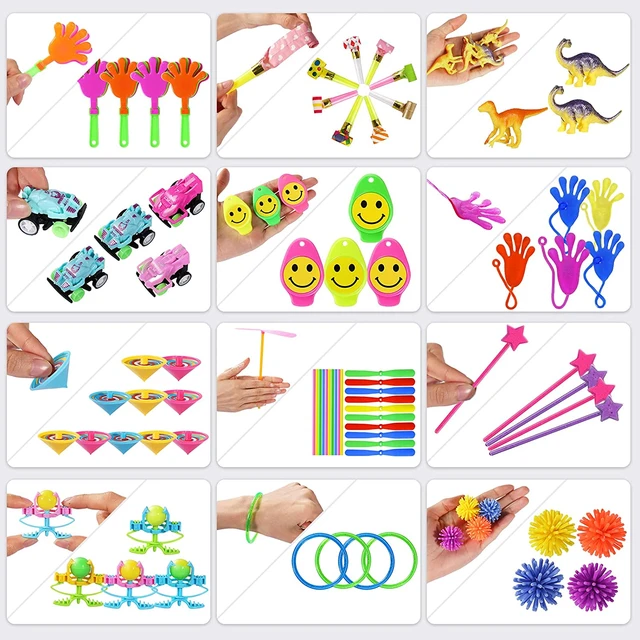 120pc Party Favors Toys Assortment for Kids Birthday Carnival Prizes Box  Goodie Bag Fillers Classroom Rewards Pinata Filler Toys