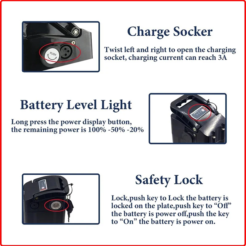 48V Electric bicycle SilverFish batterie 48 Volt 30ah bicicleta el&eacute;trica 1000w Duotts S26 Battery 20 40 50ah 48v1500w Litio Accu