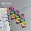 200 Sheets  Transparent Sticky Notes Tab Self-Adhesive Kawaii Clear Bookmarkers Annotation Books Page Marker Stationery 3