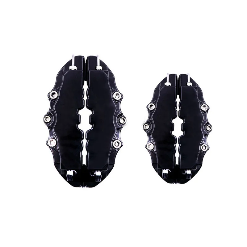 Car Brake Caliper Covers 4PC 3D Car Disc Brake Caliper Cover Case Front Rear Accessories ABS Plastic Brake Disc Wheel Hub Covers